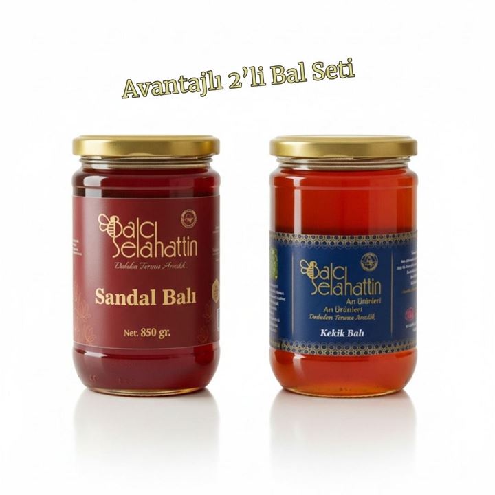 Sandal Balı & Kekik Balı 2’li Avantajlı Paket – Doğal, Katkısız, Toros Yaylalarından Bal
