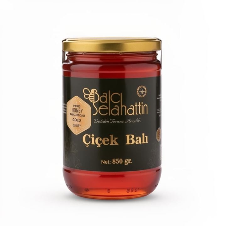 Çiçek Balı 850g  – Paris’te 2 Altın Madalya Alan Uluslarası Kalite Tescilli Doğal Bal