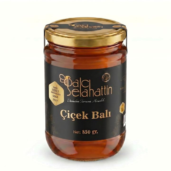 Çiçek Balı 850g  – Paris’te 2 Altın Madalya Alan Uluslarası Kalite Tescilli Doğal Bal