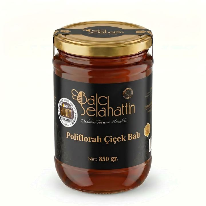 Polifloralı Doğal Çiçek Balı 850g - Uluslararası Ödüllü Bal